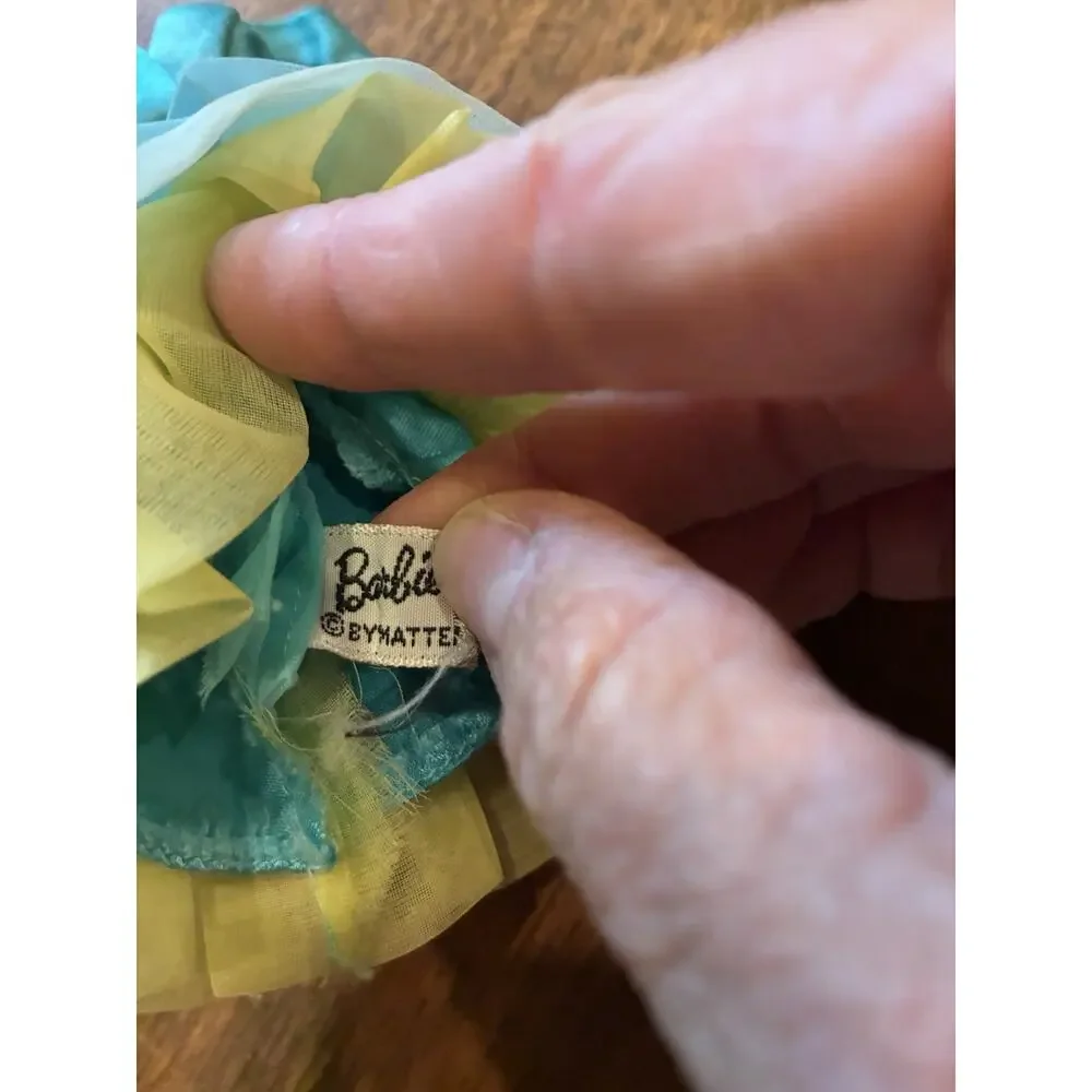 Vintage Barbie Dreamy Blues #1456 Mod Era Blue Dress Outfit